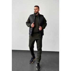 Чоловіча жилетка «Пегас» чорного кольору