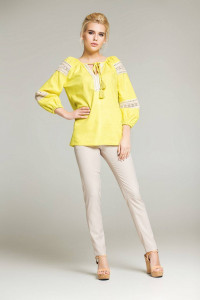 Блуза «Форция» желтого цвета