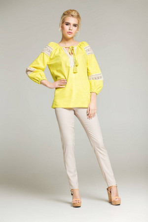Блуза «Форція» жовтого кольору
