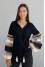 Blouse "Yaroslava" black and beige lace