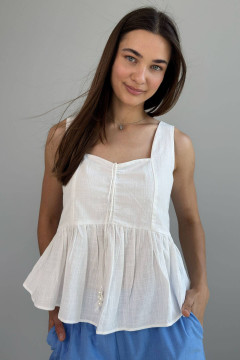 Blouse "Isaiah" milky color