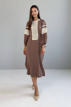Mocha-colored Anaya dress