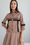 Birg shirt, mocha color