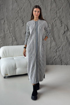 "Xena" milky striped dress