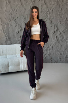 Plum-colored Nevis suit