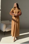 Galatea dress in ocher color