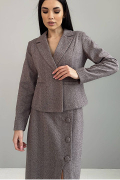 Пиджак «Ингрид» цвета мокко