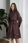 Платье «Ніжність» шоколадного цвета