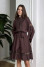 Chocolate-colored dress "Tenderness"