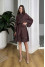 Chocolate-colored dress "Tenderness"
