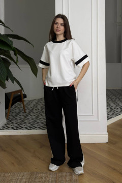 Костюм «Мартін» молочно-чорного кольору