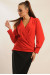 Блуза «Жанин» красного цвета