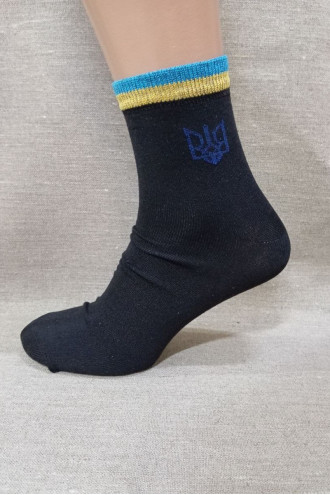 Вишиті чоловічі шкарпетки з патріотичним орнаментом