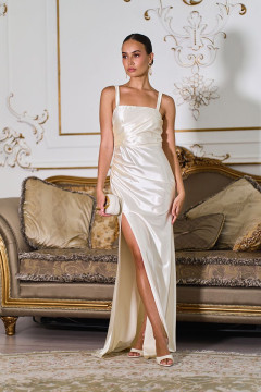 Cream-colored dress "Mina"
