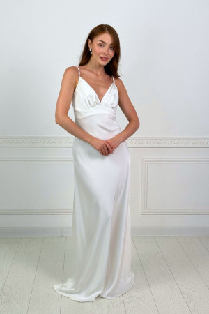 Dress "Alekta" milky color