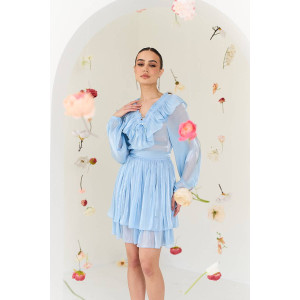 Dress "Celia" light blue