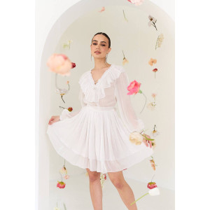 Dress "Celia" milky color