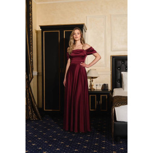 "Vailis" burgundy dress