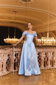 Dress "Irisana" light blue