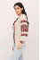 Knitted embroidery "Taisa" milky color