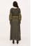 Knitted dress "Mattiola" olive color