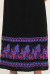 Вязаное платье «Лидия» черного цвета с розовым орнаментом