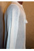 Вязаная вышиванка «Назар» белого цвета с длинными рукавами