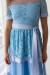 Платье «Ларин» голубого цвета
