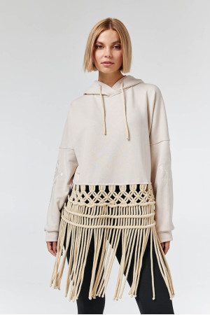 Sweatshirt "Phyllis" beige