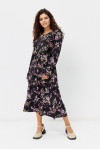 Сукня «Марса» чорного кольору з квітковим принтом