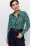 Сорочка «Еріка» з біло-зеленим принтом