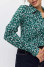 Сорочка «Еріка» з біло-зеленим принтом