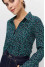 Сорочка «Еріка» з блакитно-зеленим принтом