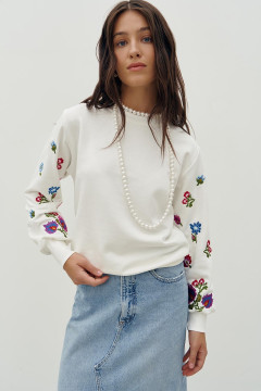 Світшот «Барба» білого кольору