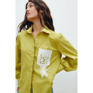 Рубашка «Гармонія» зеленого цвета