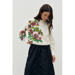 Світшот «Самчиківка» молочного кольору