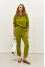 Брючный костюм «Керлайн» лаймового цвета