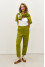 Брючный костюм «Керлайн» лаймового цвета
