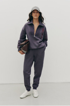 Брючний костюм «Лелітка» сірого кольору