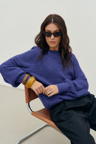 Світшот «Велері» темно-блакитного кольору Світшот «Велері» темно-блакитного кольору