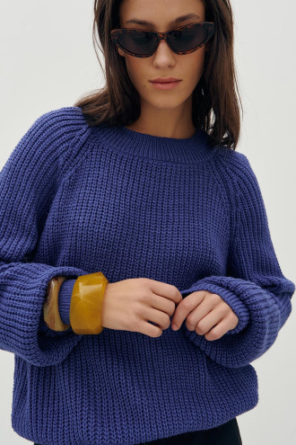 Світшот «Велері» темно-блакитного кольору Світшот «Велері» темно-блакитного кольору