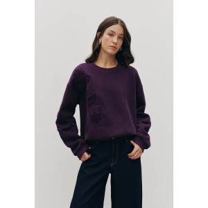 Sweatshirt "Yasichka" burgundy