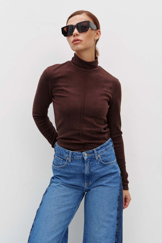 Світшот «Раміна» шоколадного кольору Світшот «Раміна» шоколадного кольору