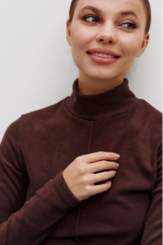 Світшот «Раміна» шоколадного кольору Світшот «Раміна» шоколадного кольору