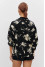 Сорочка «Джульєтта» чорного кольору з бежевим принтом