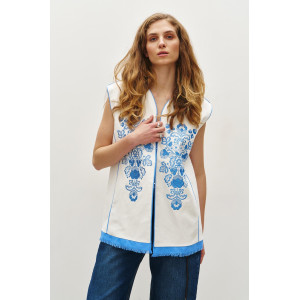 Vest "Tree" milky color