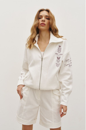 Свитшот «Поезія» молочного цвета