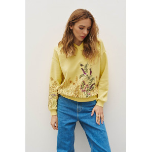 Світшот «Оленка» жовтого кольору