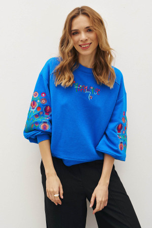 Світшот «Нація» синього кольору