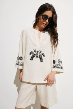  Сорочка «Коники» бежевого кольору